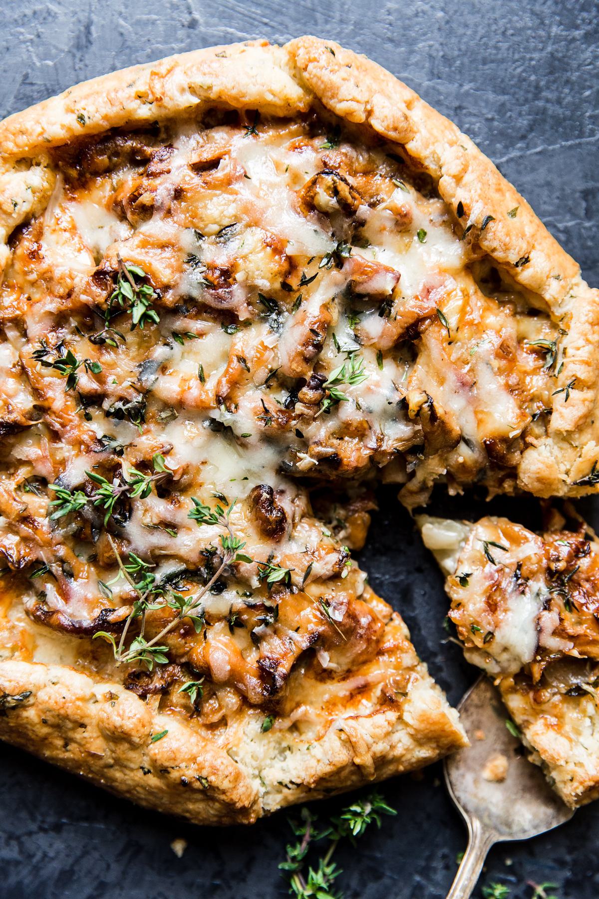 Wild Mushroom Galette With Herb Crust